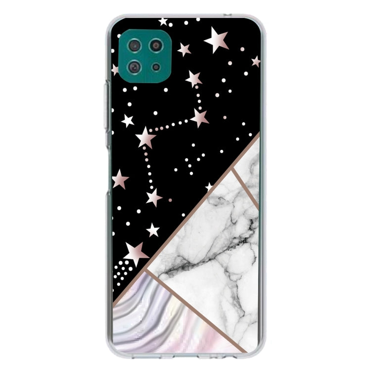 For Samsung Galaxy A22 5G Abstract Marble Pattern TPU Protective Case