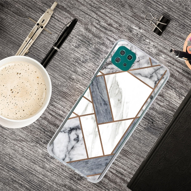 For Samsung Galaxy A22 5G Abstract Marble Pattern TPU Protective Case