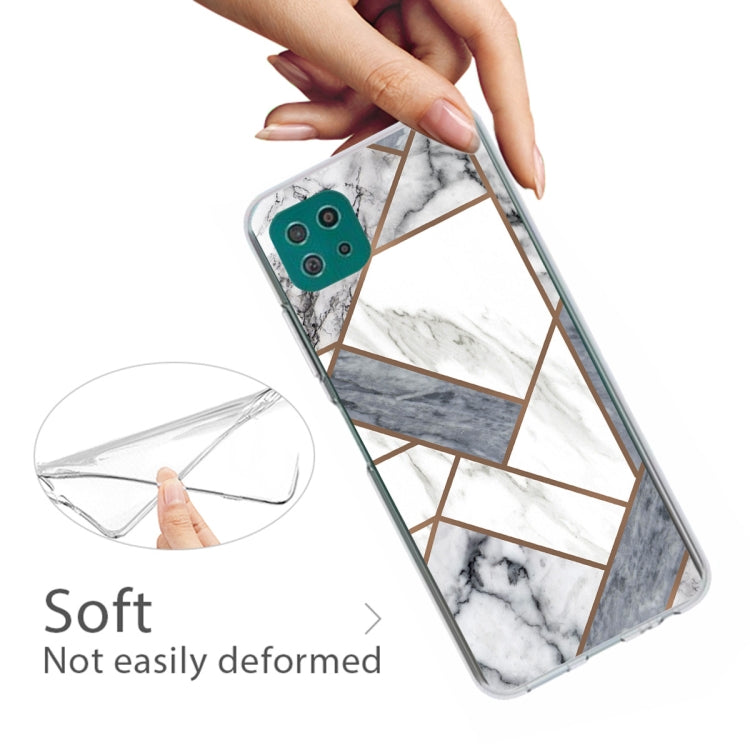 For Samsung Galaxy A22 5G Abstract Marble Pattern TPU Protective Case