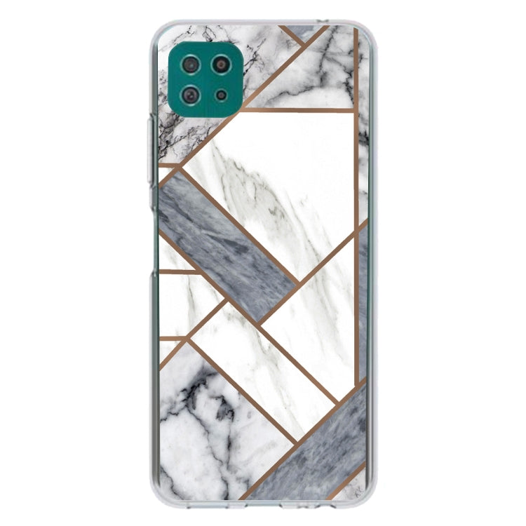 For Samsung Galaxy A22 5G Abstract Marble Pattern TPU Protective Case