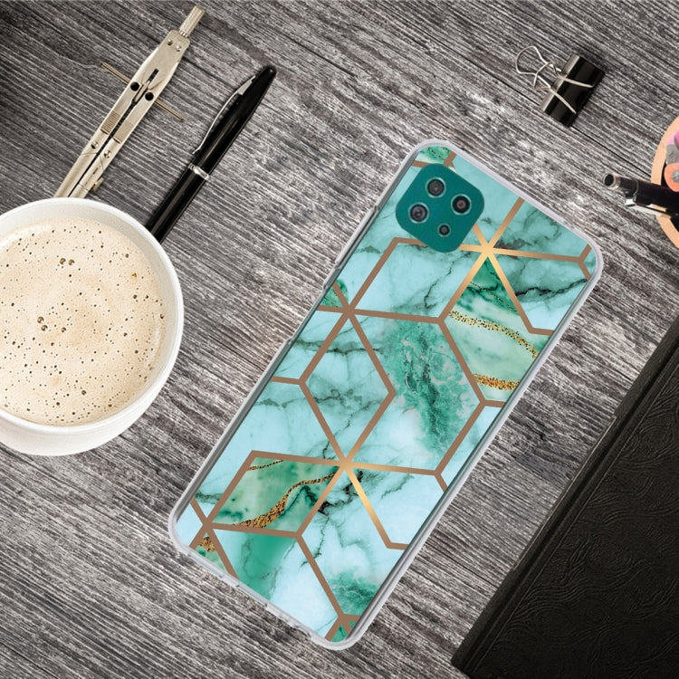For Samsung Galaxy A22 5G Abstract Marble Pattern TPU Protective Case