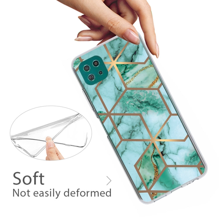 For Samsung Galaxy A22 5G Abstract Marble Pattern TPU Protective Case