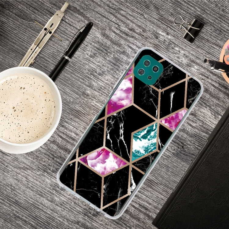 For Samsung Galaxy A22 5G Abstract Marble Pattern TPU Protective Case