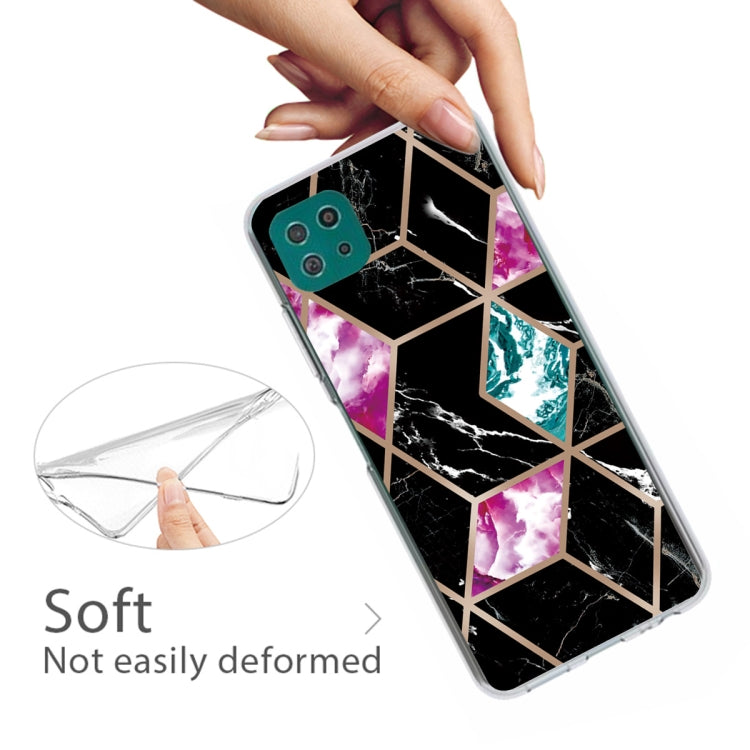 For Samsung Galaxy A22 5G Abstract Marble Pattern TPU Protective Case
