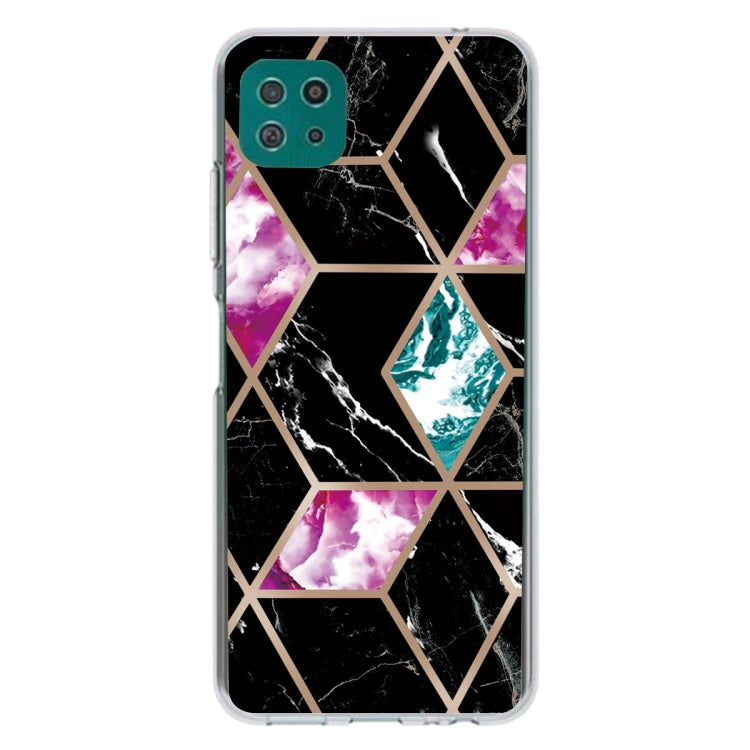 For Samsung Galaxy A22 5G Abstract Marble Pattern TPU Protective Case