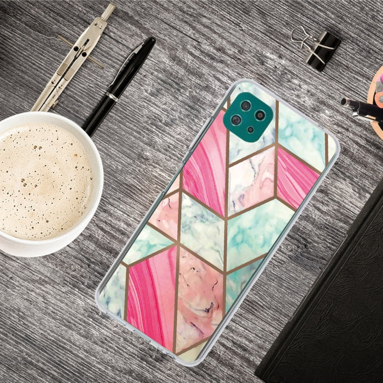 For Samsung Galaxy A22 5G Abstract Marble Pattern TPU Protective Case