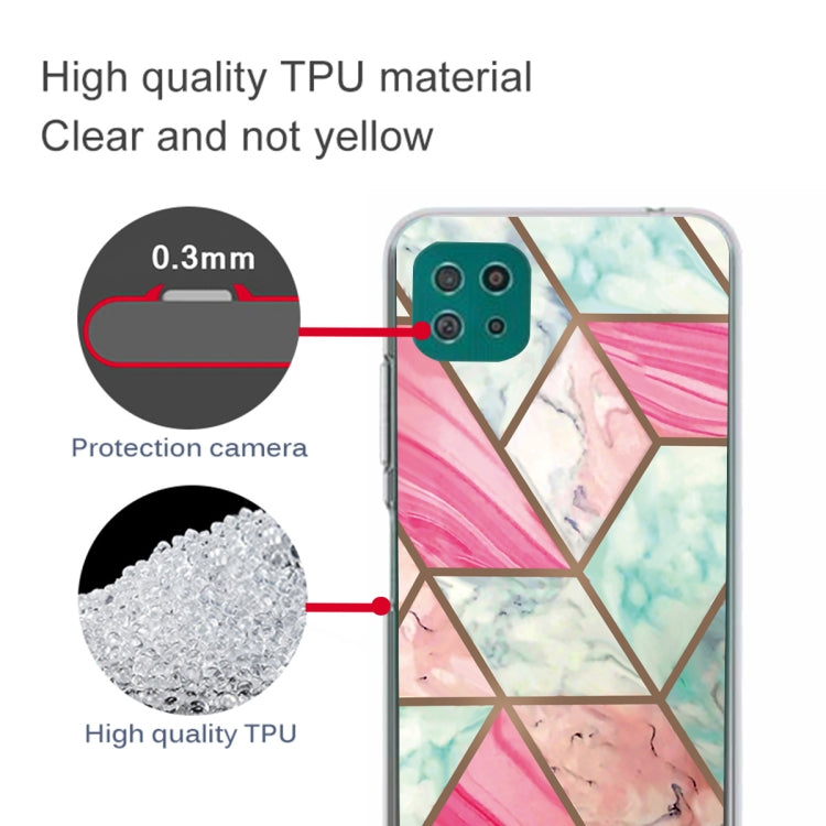 For Samsung Galaxy A22 5G Abstract Marble Pattern TPU Protective Case
