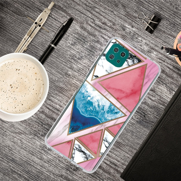 For Samsung Galaxy A22 5G Abstract Marble Pattern TPU Protective Case