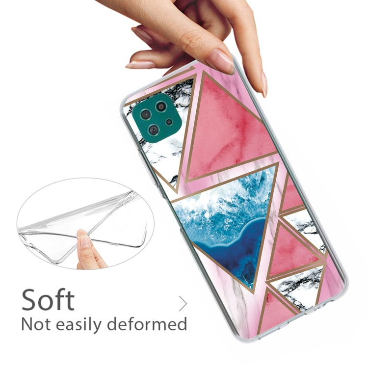 For Samsung Galaxy A22 5G Abstract Marble Pattern TPU Protective Case