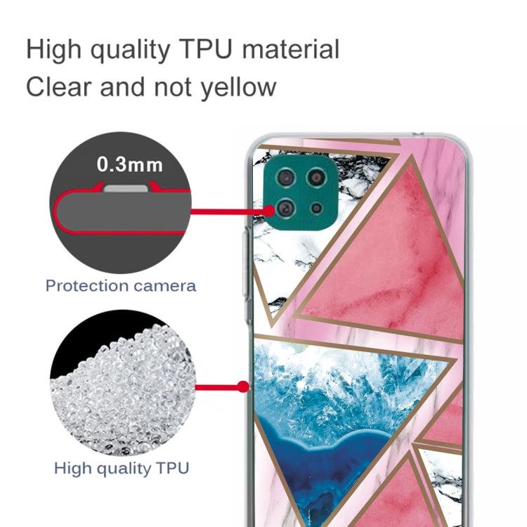 For Samsung Galaxy A22 5G Abstract Marble Pattern TPU Protective Case