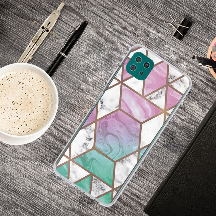For Samsung Galaxy A22 5G Abstract Marble Pattern TPU Protective Case