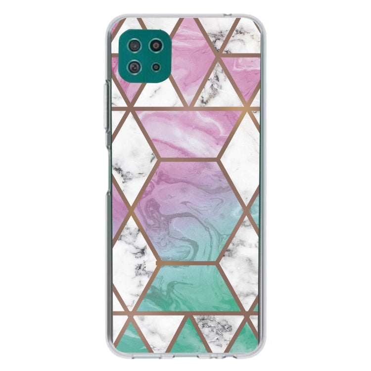 For Samsung Galaxy A22 5G Abstract Marble Pattern TPU Protective Case
