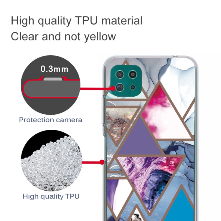 For Samsung Galaxy A22 5G Abstract Marble Pattern TPU Protective Case
