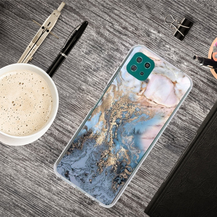 For Samsung Galaxy A22 5G Abstract Marble Pattern TPU Protective Case