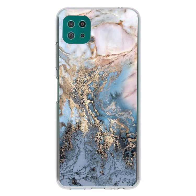 For Samsung Galaxy A22 5G Abstract Marble Pattern TPU Protective Case