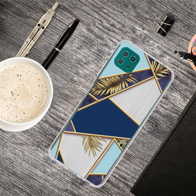 For Samsung Galaxy A22 5G Abstract Marble Pattern TPU Protective Case