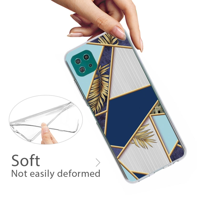 For Samsung Galaxy A22 5G Abstract Marble Pattern TPU Protective Case