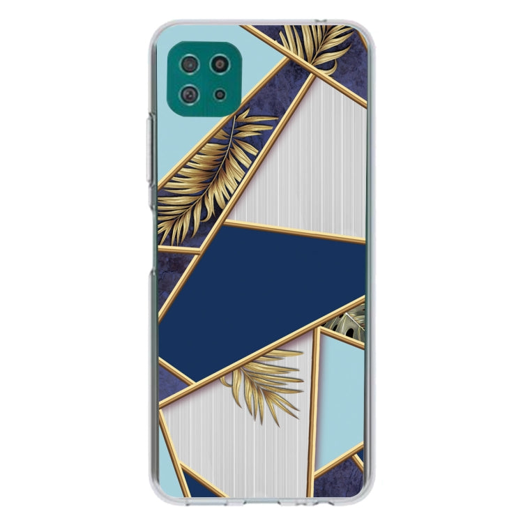 For Samsung Galaxy A22 5G Abstract Marble Pattern TPU Protective Case