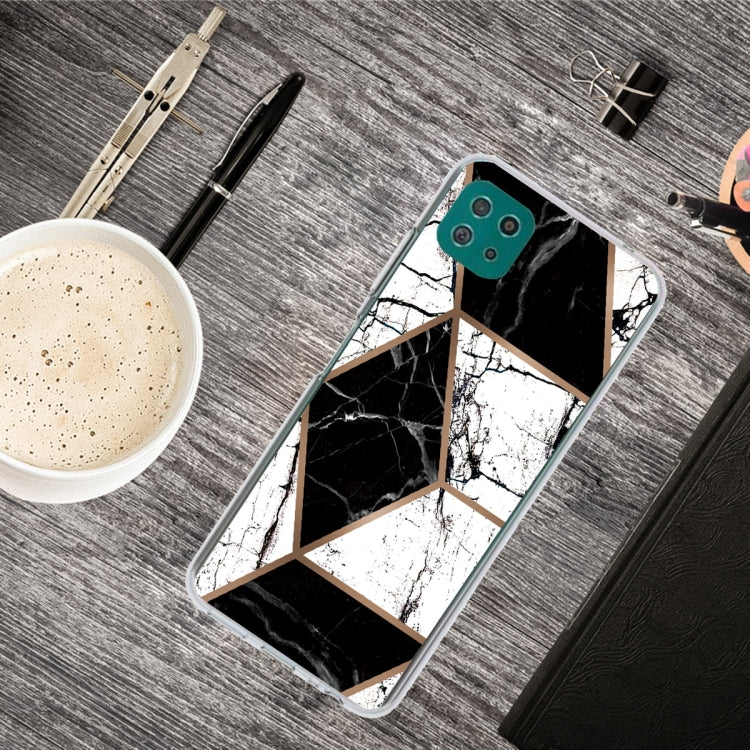 For Samsung Galaxy A22 5G Abstract Marble Pattern TPU Protective Case