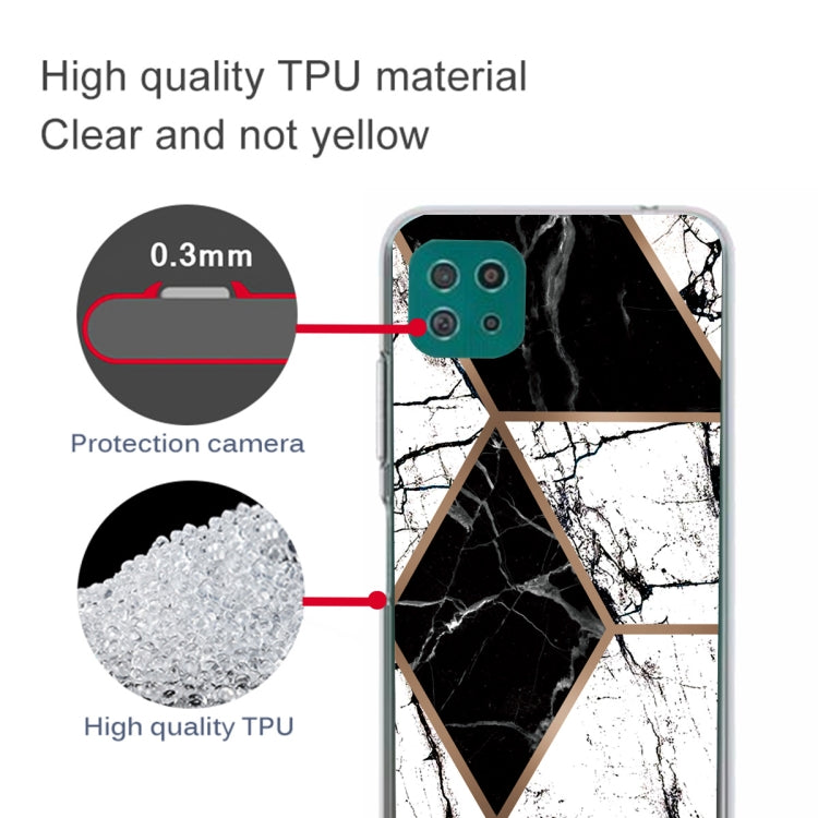For Samsung Galaxy A22 5G Abstract Marble Pattern TPU Protective Case