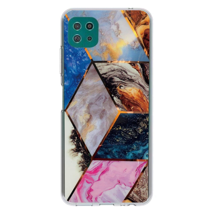 For Samsung Galaxy A22 5G Abstract Marble Pattern TPU Protective Case