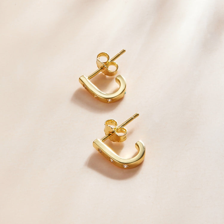 S925 Sterling Silver Star Crutch Ear Studs Women Earrings