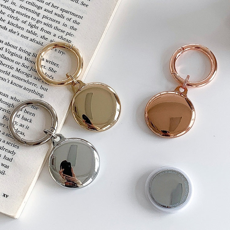 Electroplating TPU Soft Protective Case for AirTag, with Key Ring