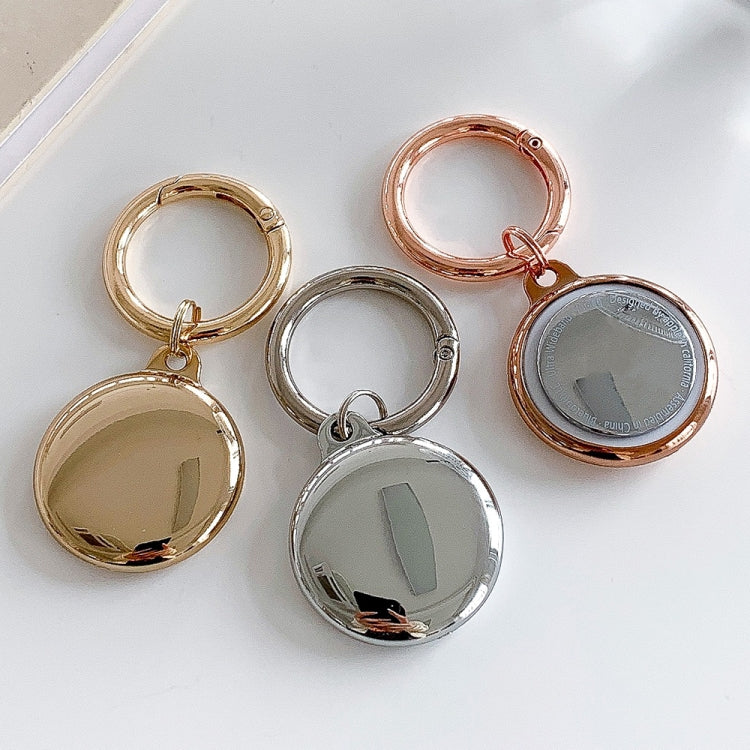 Electroplating TPU Soft Protective Case for AirTag, with Key Ring