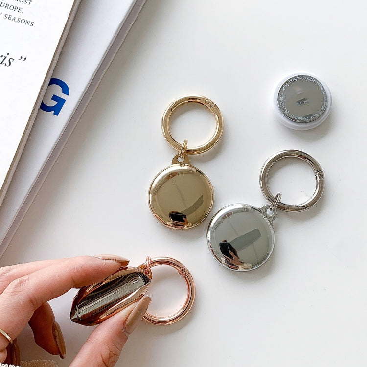 Electroplating TPU Soft Protective Case for AirTag, with Key Ring
