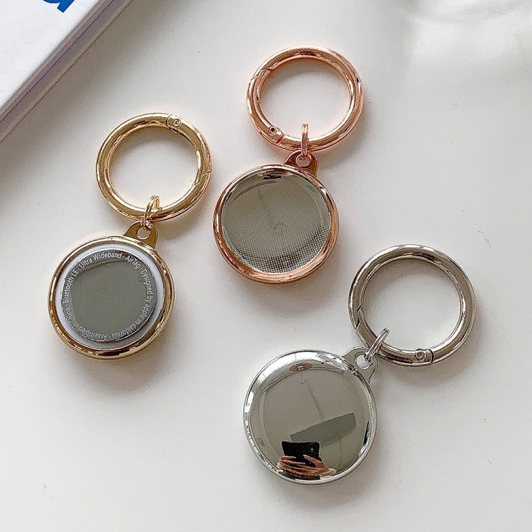 Electroplating TPU Soft Protective Case for AirTag, with Key Ring
