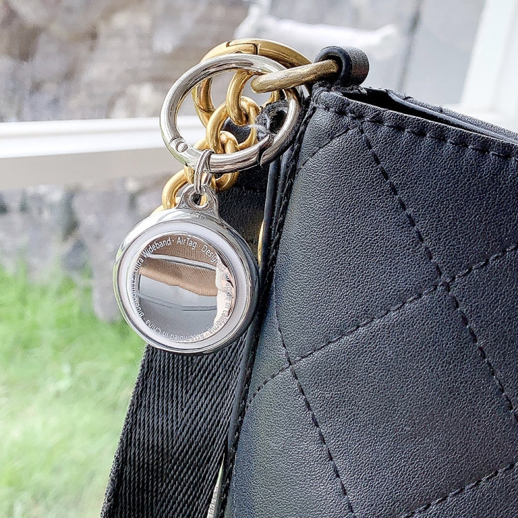 Electroplating TPU Soft Protective Case for AirTag, with Key Ring