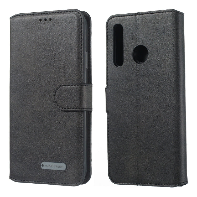 For Huawei P Smart+ 2019 / Honor 20i / Honor 10i Solid Color Buckle Horizontal Flip Leather Case with Wallet & Holder & Card Slots