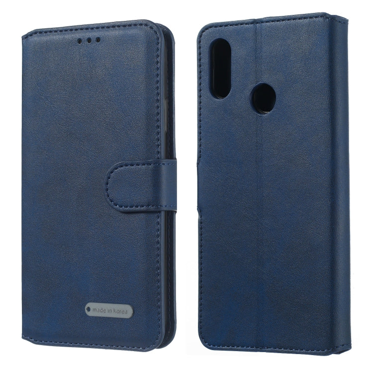 For Huawei P Smart+ / nova 3i Solid Color Buckle Horizontal Flip Leather Case with Wallet & Holder & Card Slots