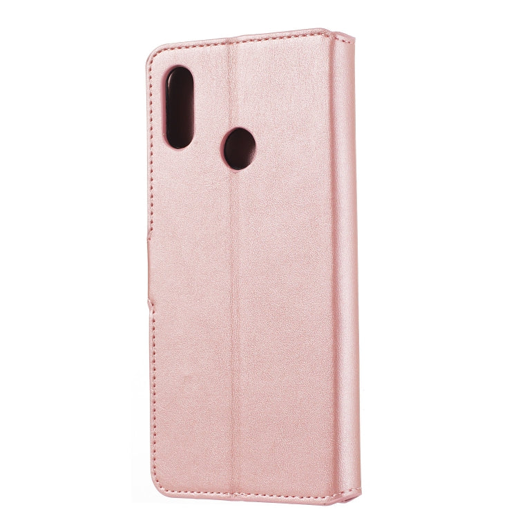 For Huawei P Smart+ / nova 3i Solid Color Buckle Horizontal Flip Leather Case with Wallet & Holder & Card Slots