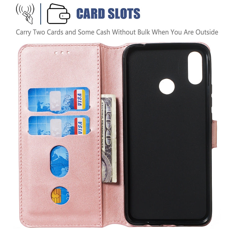For Huawei P Smart+ / nova 3i Solid Color Buckle Horizontal Flip Leather Case with Wallet & Holder & Card Slots