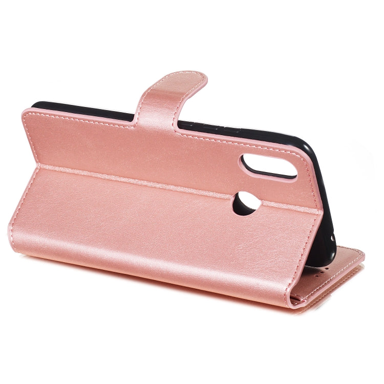 For Huawei P Smart+ / nova 3i Solid Color Buckle Horizontal Flip Leather Case with Wallet & Holder & Card Slots