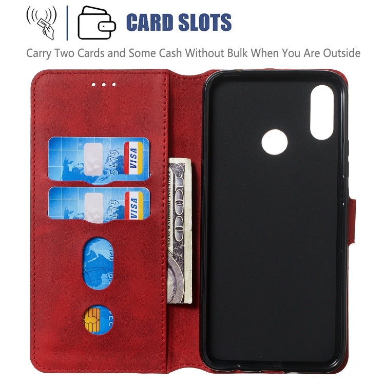 For Huawei P Smart+ / nova 3i Solid Color Buckle Horizontal Flip Leather Case with Wallet & Holder & Card Slots