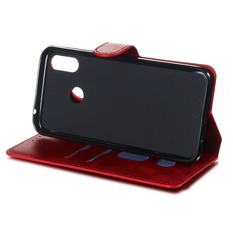For Huawei P Smart+ / nova 3i Solid Color Buckle Horizontal Flip Leather Case with Wallet & Holder & Card Slots