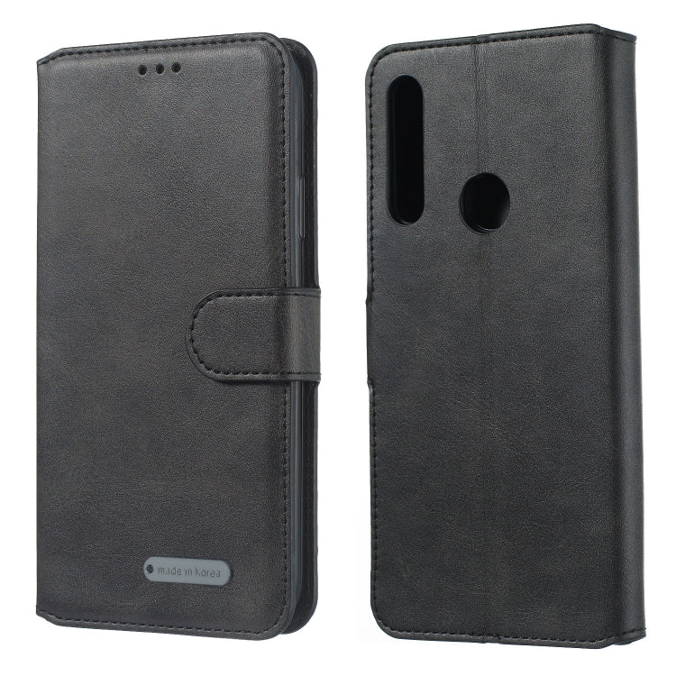 For Huawei P Smart Z / Y9 Prime (2019) Solid Color Buckle Horizontal Flip Leather Case with Wallet & Holder & Card Slots