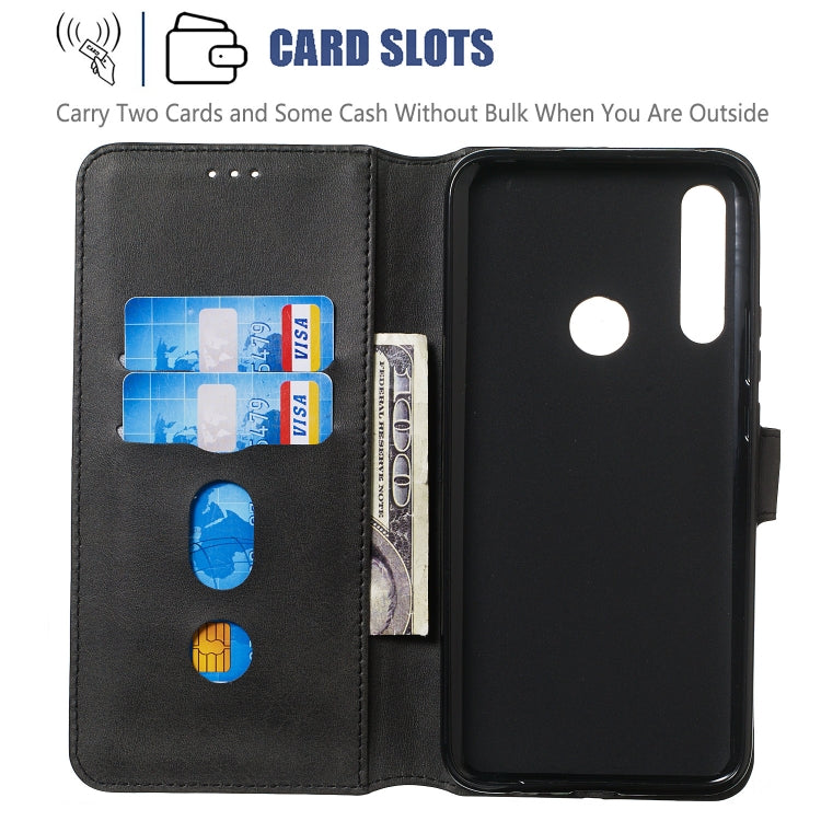 For Huawei P Smart Z / Y9 Prime (2019) Solid Color Buckle Horizontal Flip Leather Case with Wallet & Holder & Card Slots