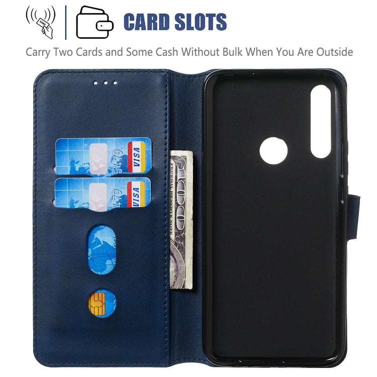 For Huawei P Smart Z / Y9 Prime (2019) Solid Color Buckle Horizontal Flip Leather Case with Wallet & Holder & Card Slots