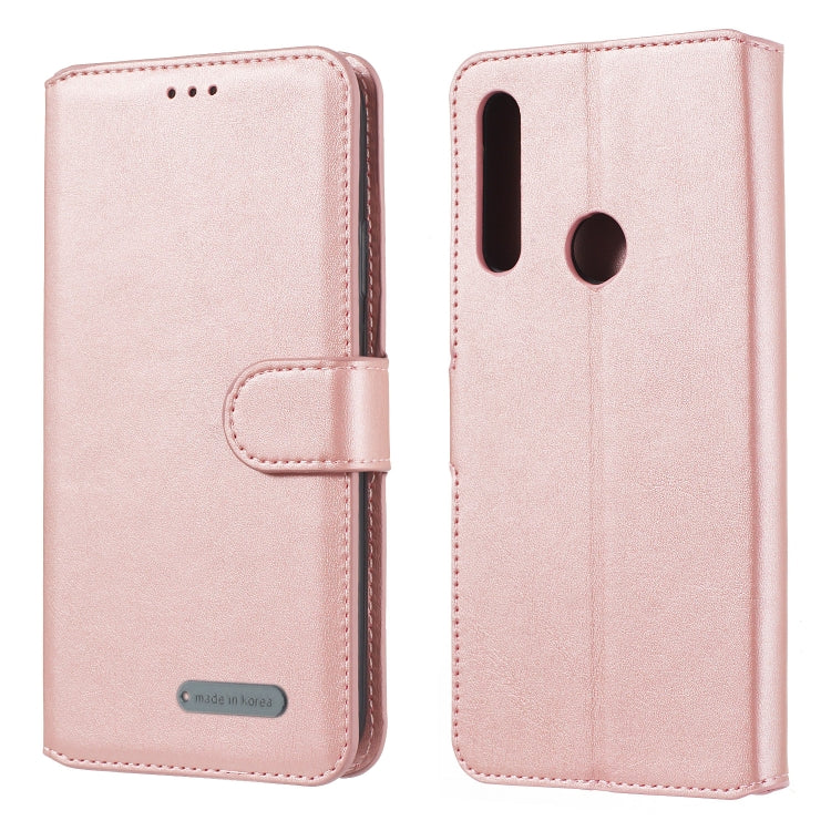 For Huawei P Smart Z / Y9 Prime (2019) Solid Color Buckle Horizontal Flip Leather Case with Wallet & Holder & Card Slots