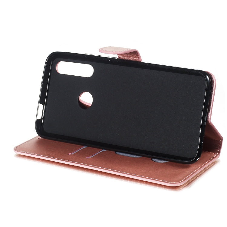 For Huawei P Smart Z / Y9 Prime (2019) Solid Color Buckle Horizontal Flip Leather Case with Wallet & Holder & Card Slots