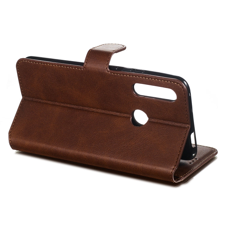 For Huawei P Smart Z / Y9 Prime (2019) Solid Color Buckle Horizontal Flip Leather Case with Wallet & Holder & Card Slots