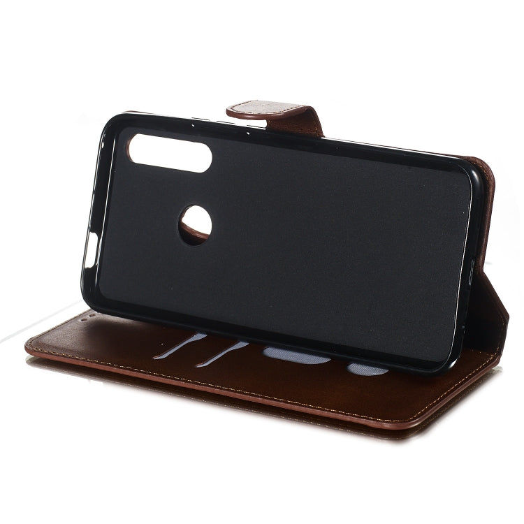 For Huawei P Smart Z / Y9 Prime (2019) Solid Color Buckle Horizontal Flip Leather Case with Wallet & Holder & Card Slots