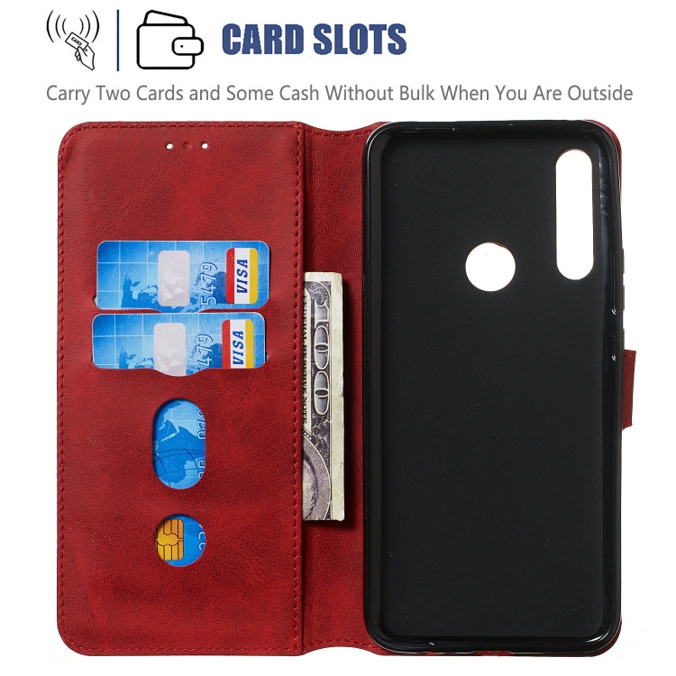 For Huawei P Smart Z / Y9 Prime (2019) Solid Color Buckle Horizontal Flip Leather Case with Wallet & Holder & Card Slots