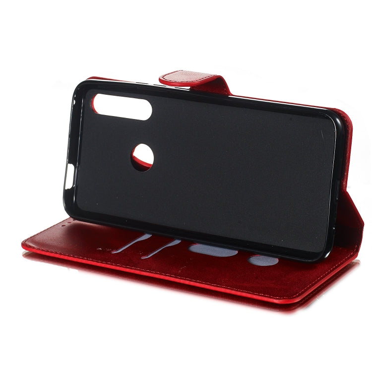 For Huawei P Smart Z / Y9 Prime (2019) Solid Color Buckle Horizontal Flip Leather Case with Wallet & Holder & Card Slots