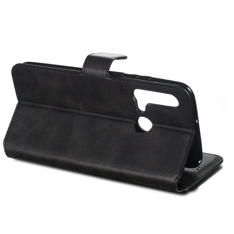 For Huawei P20 Lite (2019) Solid Color Buckle Horizontal Flip Leather Case with Wallet & Holder & Card Slots