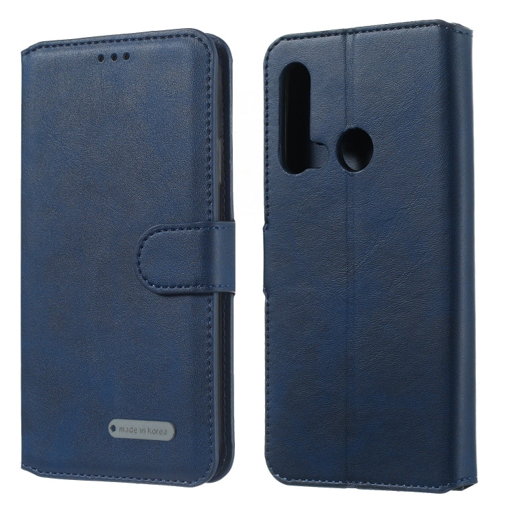For Huawei P20 Lite (2019) Solid Color Buckle Horizontal Flip Leather Case with Wallet & Holder & Card Slots