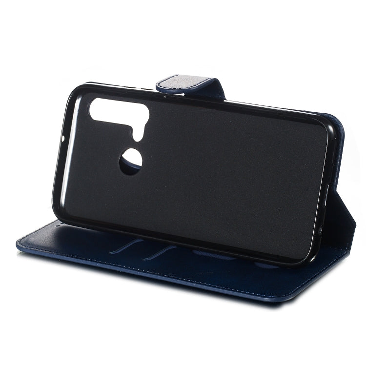 For Huawei P20 Lite (2019) Solid Color Buckle Horizontal Flip Leather Case with Wallet & Holder & Card Slots
